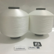 SEMI DULL RW WHITE 100%POLYESTER FDY tpm twisted yarn tpm yarn twisting for woven label